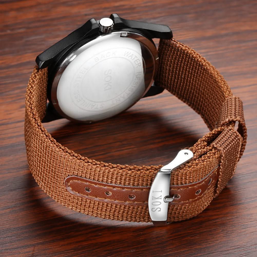 Unisex Vanguard adventure watch on a wrist, ready for outdoor activities and everyday wear. Durable & stylish.