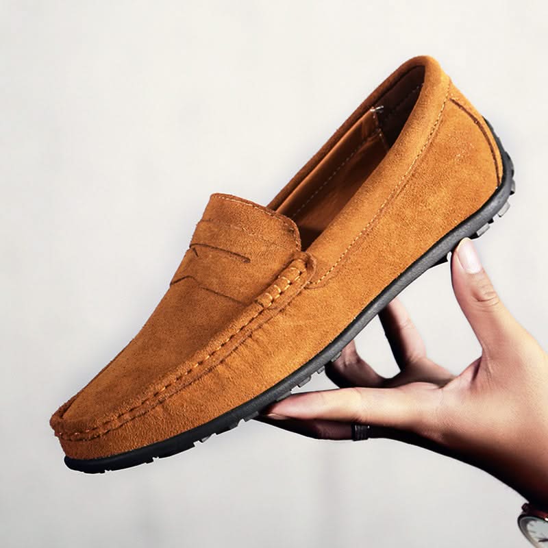 Versatile men's Hudson loafers, classic slip-on design for casual & dressy outfits. Comfortable everyday shoes.