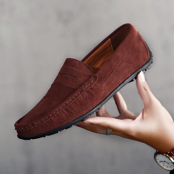 Casual men's Hudson loafers, comfortable slip-on shoes perfect for everyday style & relaxation. Men's footwear.