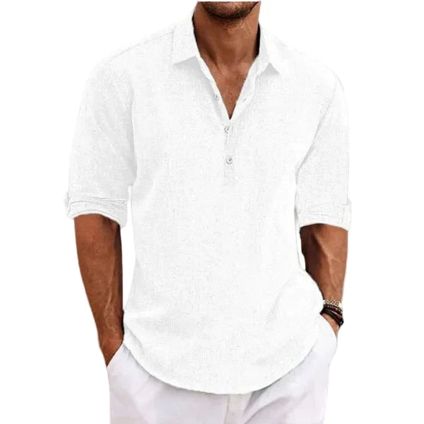 Versatile men's breathable polo shirt. Comfortable lightweight summer top, suitable for smart casual & everyday style.