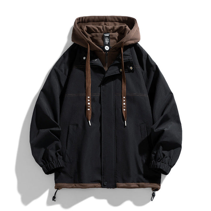Black Men's Denver jacket, a versatile & warm layering piece for men's everyday winter fashion.