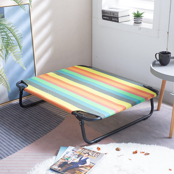 Unisex Folding Elevated Pet Bed for Dogs & Cats
