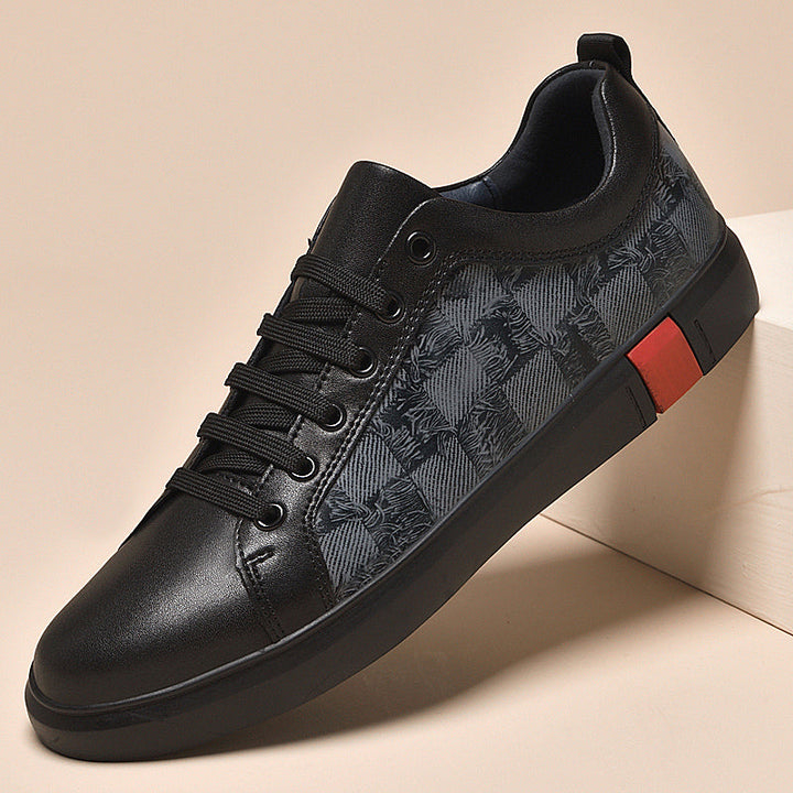 Footwear for men: versatile black fashion sneakers, designed for streetwear and daily comfort.
