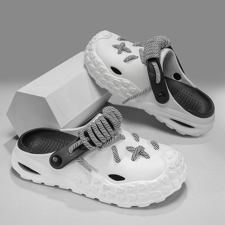 Versatile men's laced clogs, lightweight and great for everyday comfort.