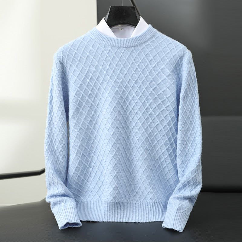 Men's premium soft crewneck sweater, classic style for comfortable everyday wear.