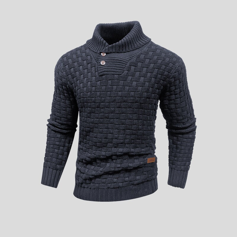Men's Oslo winter sweater, a cozy long-sleeve knitwear for stylish fall and winter comfort.