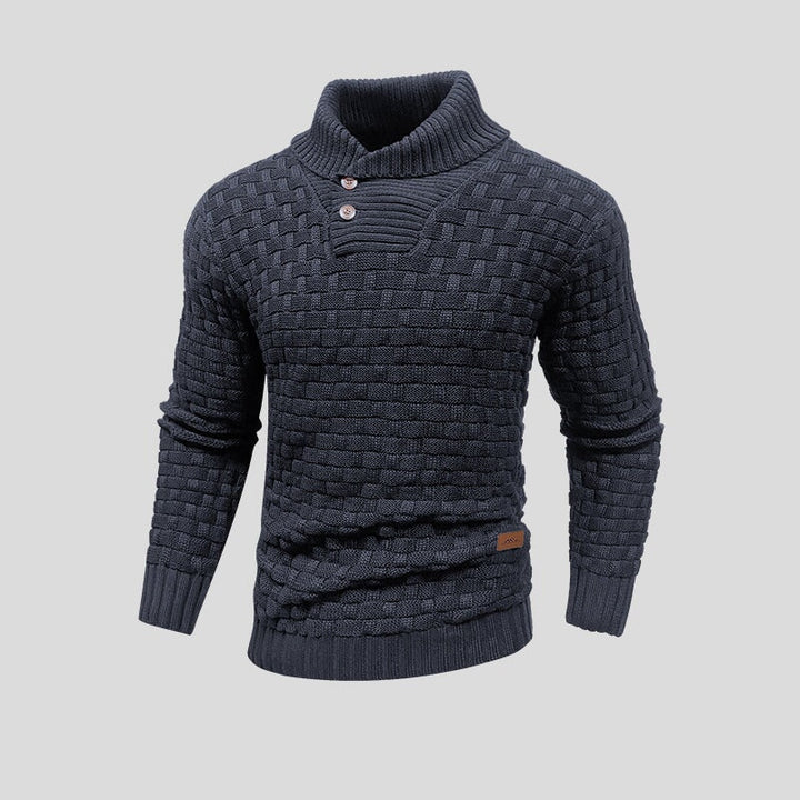 Men's Oslo winter sweater, a cozy long-sleeve knitwear for stylish fall and winter comfort.