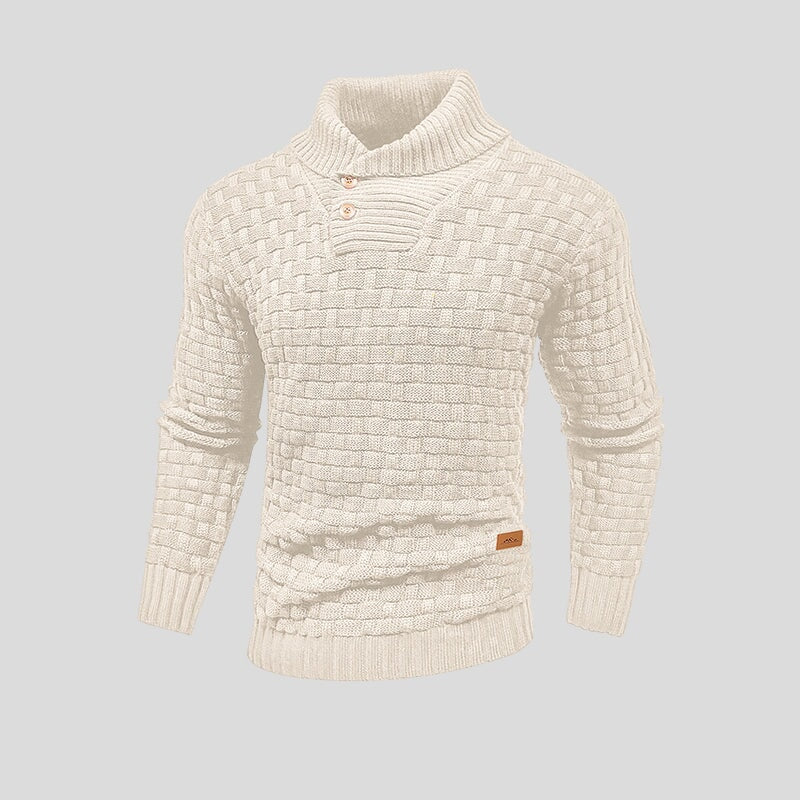 Stylish men's cozy Oslo sweater, a comfortable long-sleeve knit perfect for fall & winter.