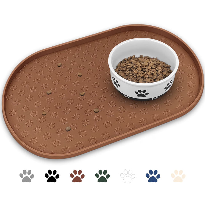 Pet Feeding Mat with Non-Slip Surface & Spill Protection