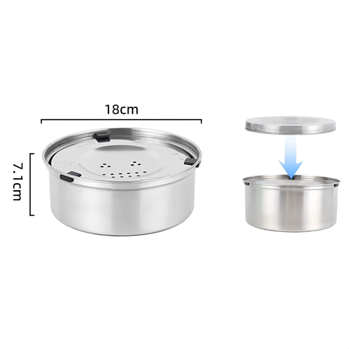 Dog Water Bowl with Spill-Stop Stainless Steel