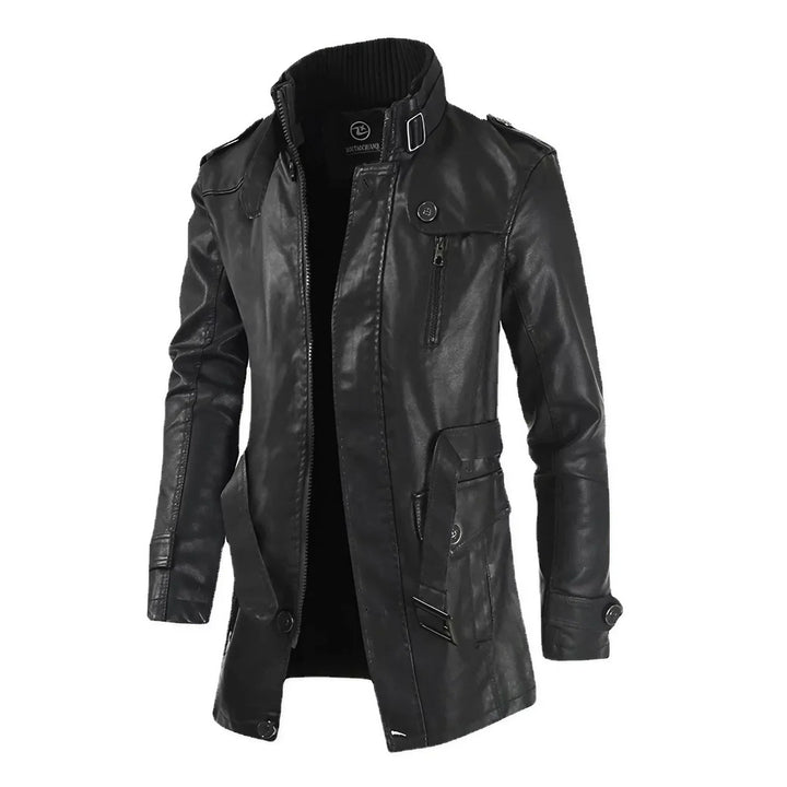 Versatile men's brown lightweight jacket for streetwear & casual looks. A modern zipper jacket for any season.