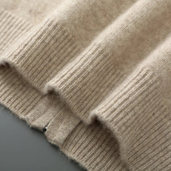 Versatile men's soft knit cardigan sweater. Comfortable button-front layering piece for casual fall fashion.