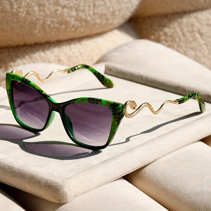 Side view of sleek Serpentina unisex sunglasses, a modern fashion eyewear accessory for any look.
