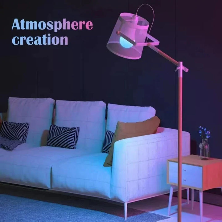 Energy-efficient E27 smart LED bulb with remote control. Enjoy dimmable, color-changing mood & ambient interior lighting.