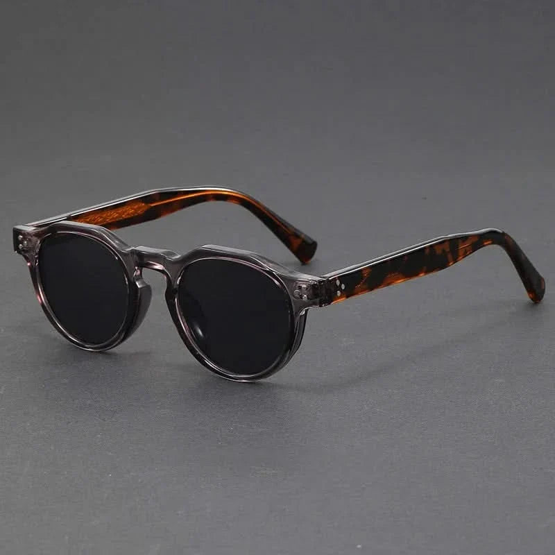 Stylish unisex retro polarized sunglasses. Lightweight acetate frame provides comfortable sun protection.