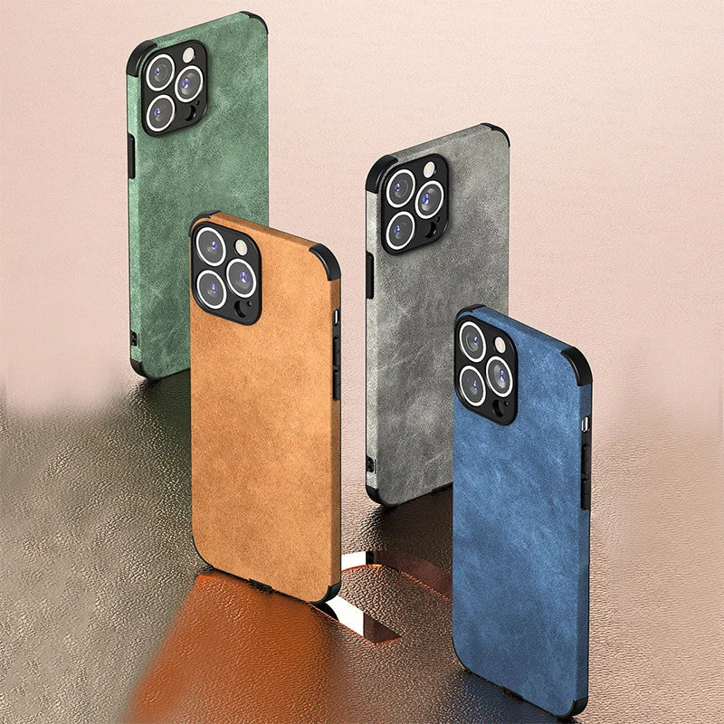 Sleek & durable iPhone case offering premium shockproof protection & a slim design for all models. Essential mobile accessory.