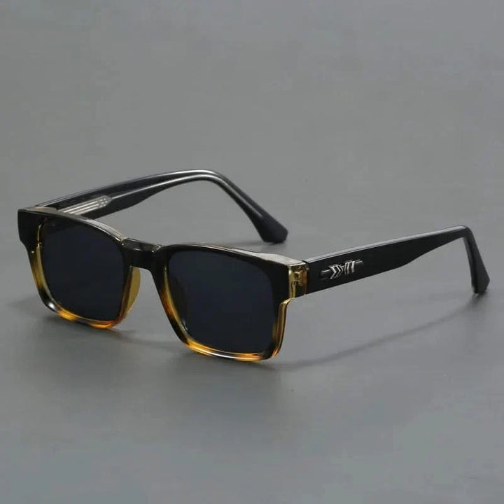Trendy unisex square sunglasses with bold frames & anti-reflective UV protection.