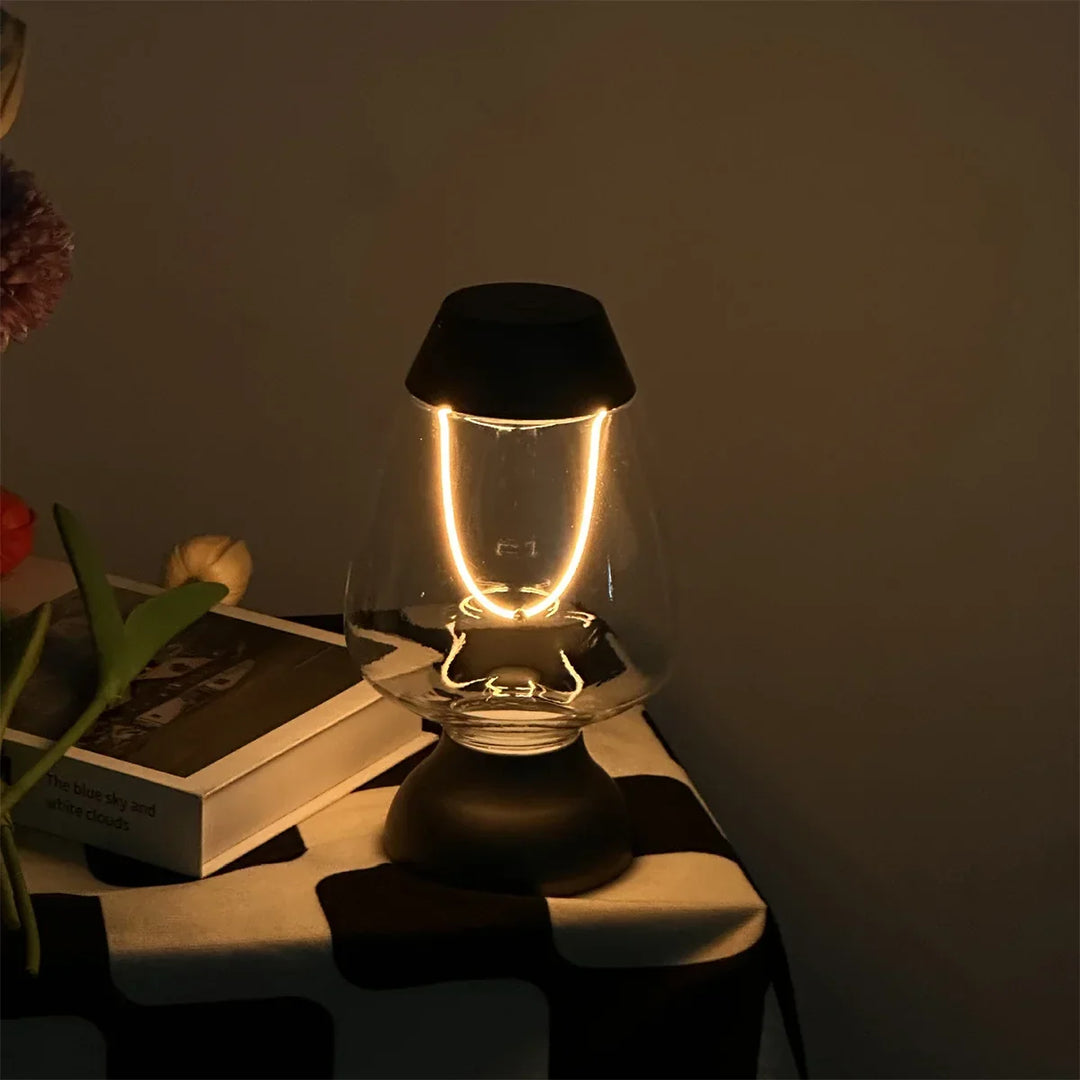 Sleek dimmable LED table lamp, perfect as a cordless reading light or accent lamp for modern homes.