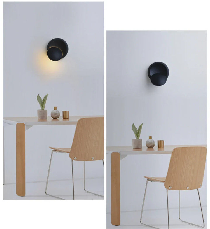 White adjustable LED wall lamp with warm white light, modern flexible design for cozy home illumination.