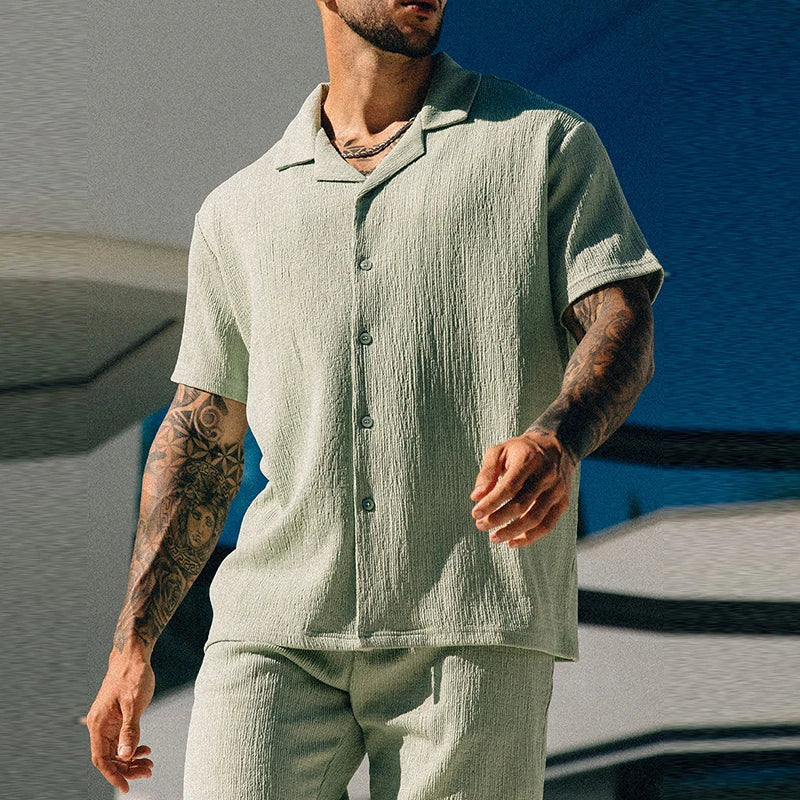 Limited edition unisex lightweight two-piece matching shorts set for ultimate summer comfort.