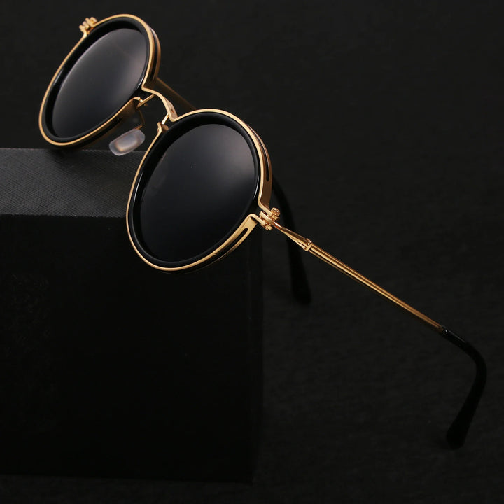 Sleek gun metal frame polarized sunglasses. Glare-reducing, UV protection unisex eyewear. A cool fashion accessory.