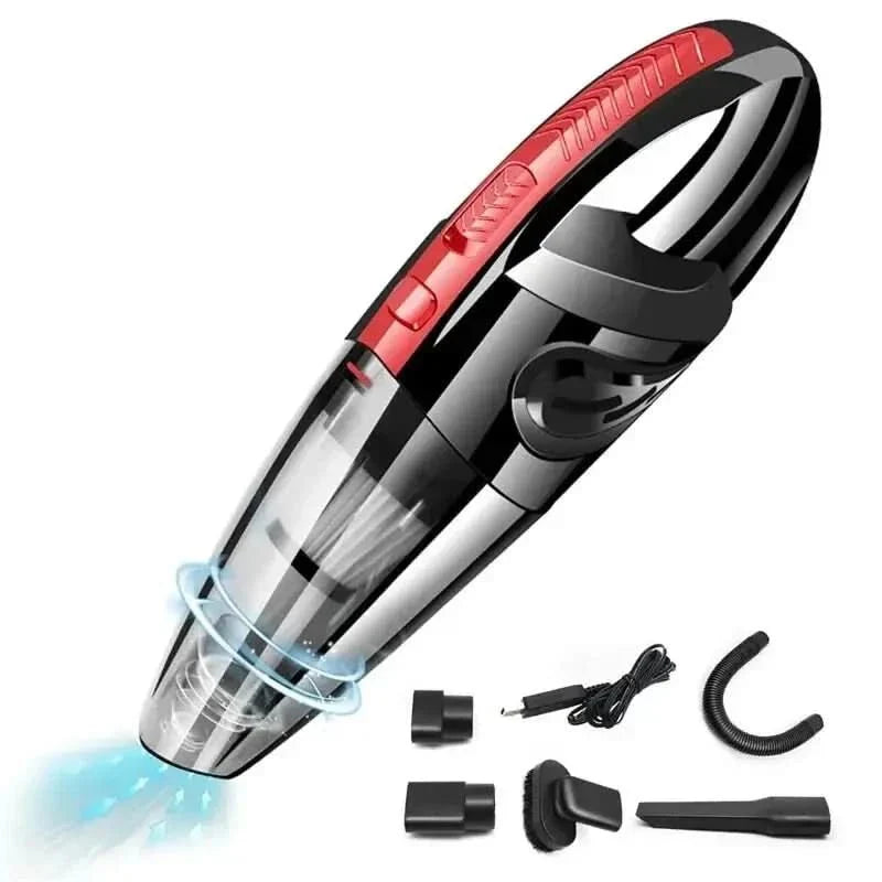 Compact wet dry handheld vacuum, ideal for auto detailing & home spills. Portable cordless dust buster.