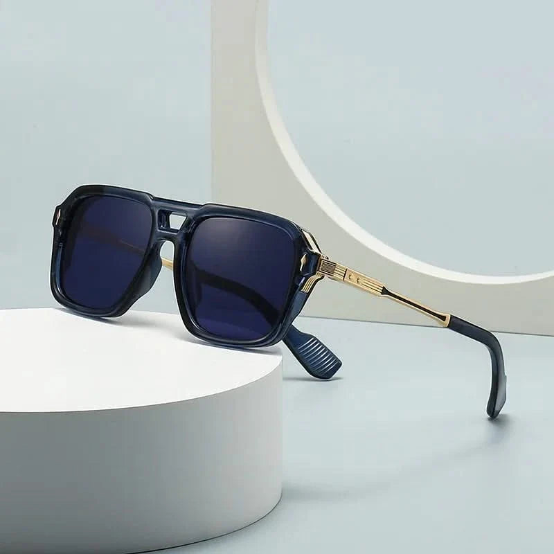 Stylish unisex retro oval sunglasses, a chic fashion accessory providing complete UV protection & sun safety.