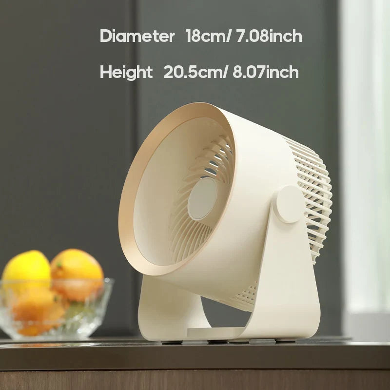 Must-have summer portable fan, 4000mAh rechargeable USB, delivering quiet personal cooling for any setting.