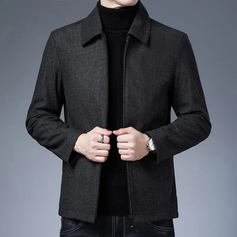 Versatile men's tailored jacket for everyday comfort, ideal for casual outerwear or a smart professional look.