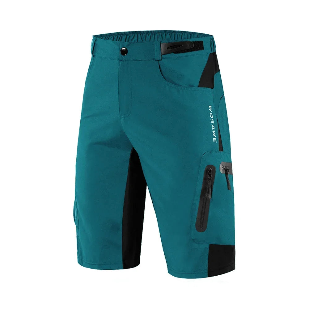 Quick-dry men's activewear shorts with padding, designed for optimal cycling comfort & performance.