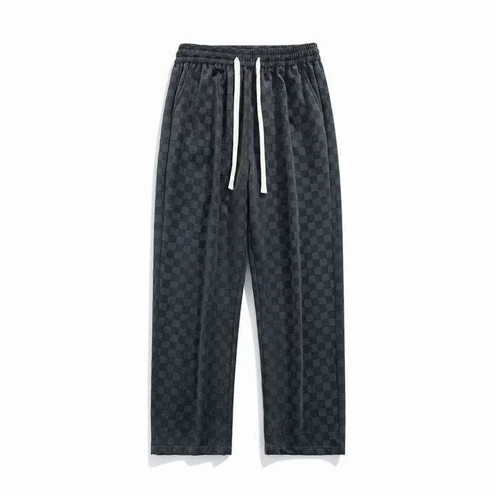 Comfortable unisex athleisure sweatpants, relaxed fit, great for gym or casual everyday wear.