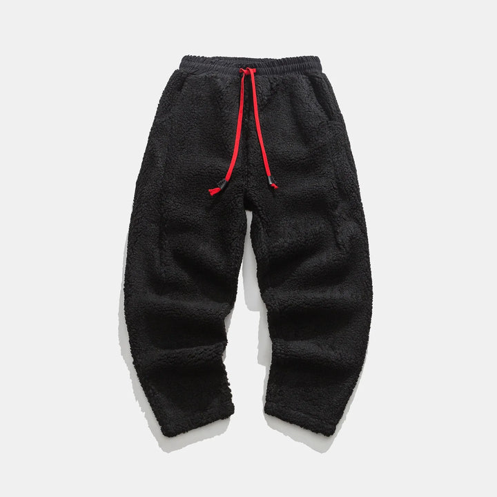 Warm unisex relaxed fit casual pants, perfect for staying cozy in winter's cold.