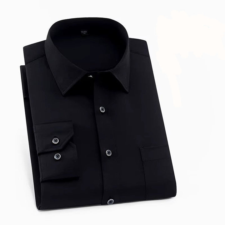 Men's smart casual long-sleeve button-down shirt, a versatile choice for everyday elegance and modern fashion.
