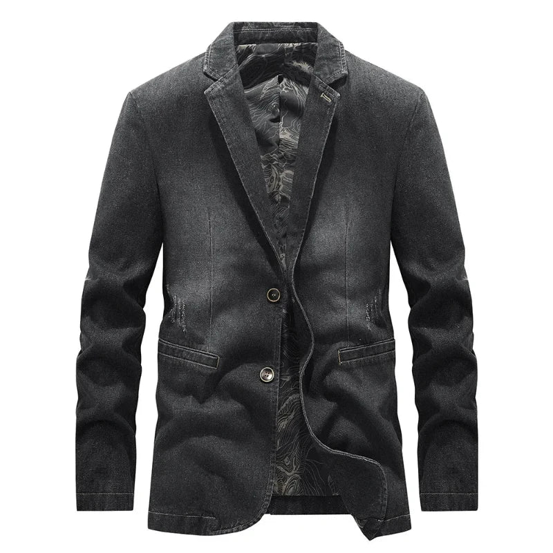 Stylish man wearing a rugged Men's Classic Tyler Jacket, a versatile layering piece for men's fashion.