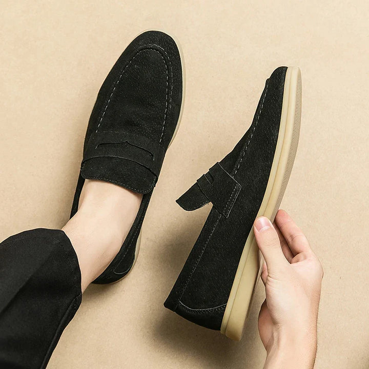 Comfortable men's Milan slip-on loafers, ideal casual footwear with classic style for everyday.