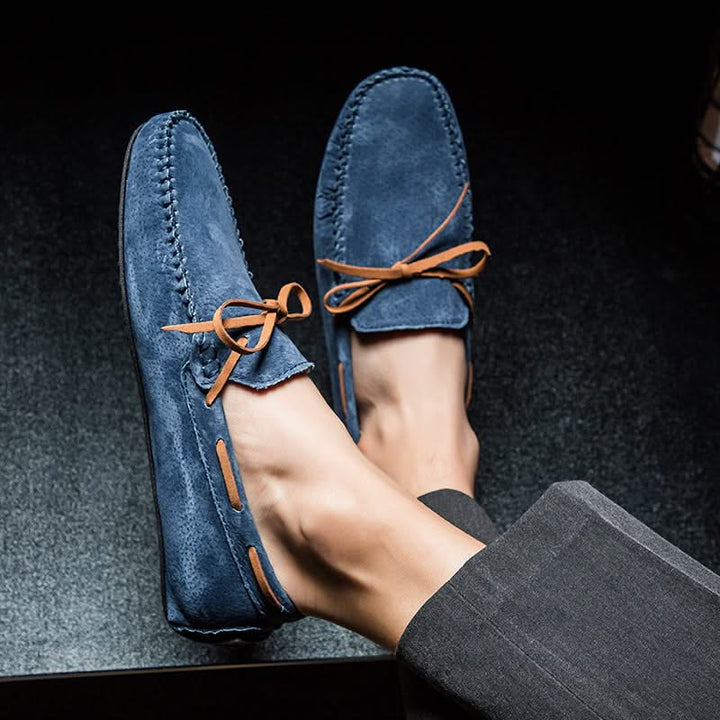 Men's Venterra Classic Loafers styled with casual outfit, showcasing effortless fashion & comfort.