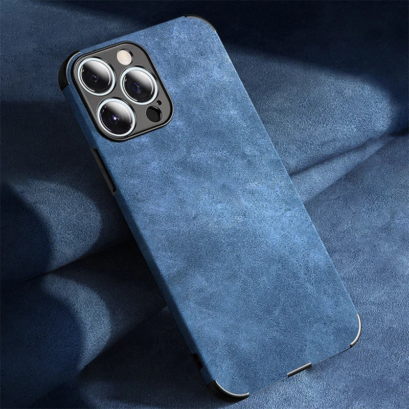 Protective iPhone case with advanced camera protection. Slim, shockproof cover for enhanced phone safety and sleek look.