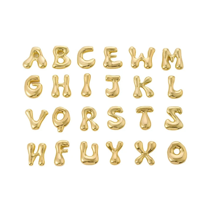 Stylish women's initial letter pendant necklace. Gold-tone personalized fashion accessory for a modern look.