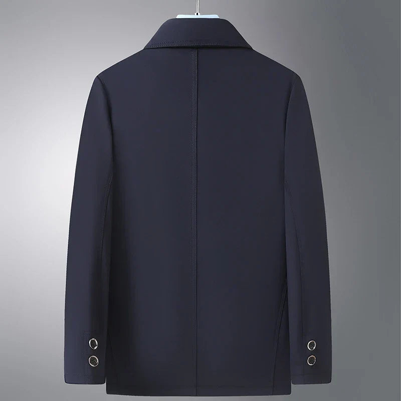 Durable men's Arlan Ridge all-season coat. Versatile outerwear jacket for classic and stylish business casual looks.