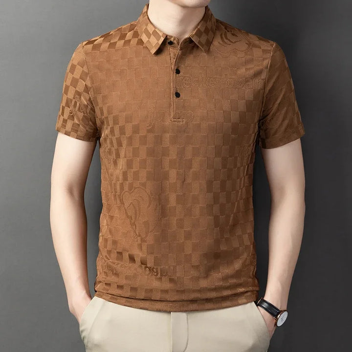 Classic men's comfort polo shirt, ideal for versatile everyday men's fashion and a smart casual look.