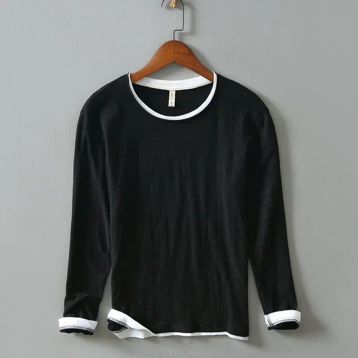 Classic men's Nightfall shirt featuring vintage trim, tailored fit & long sleeves. Stylish and comfortable apparel.