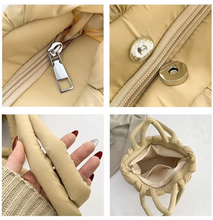 Women's plush everyday tote, a comfortable and versatile shoulder bag.