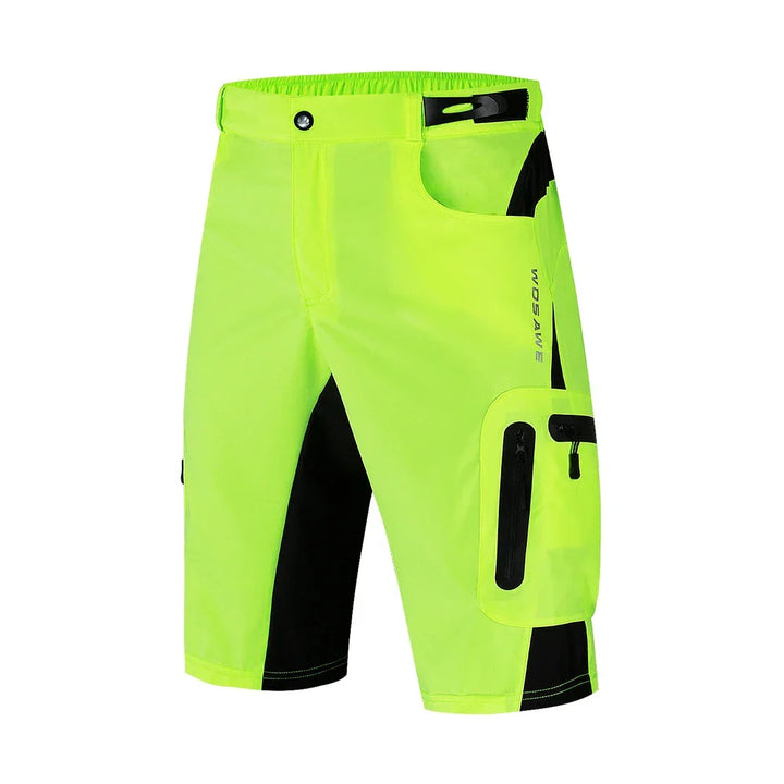 Ergonomic men's bike shorts, quick-dry fabric & cushioning for comfort on trail & road rides.