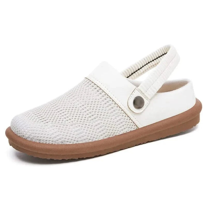 Cloudra women's breathable slip-on clogs. Modern comfort footwear for casual wear & summer walks.