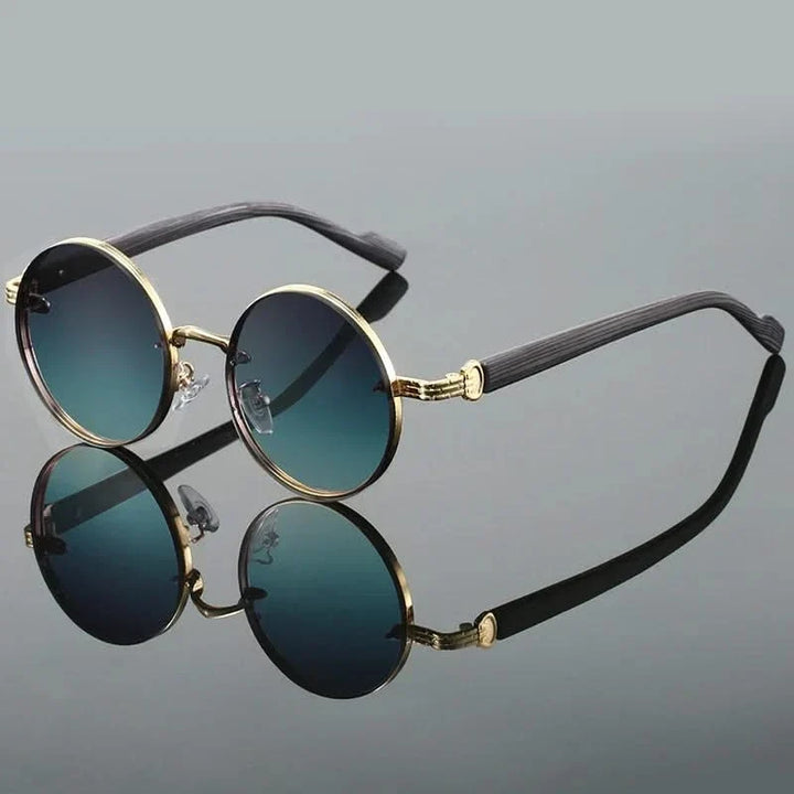 Stylish retro round gradient lens sunglasses for unisex, featuring UV protection and anti-glare in a classic design.