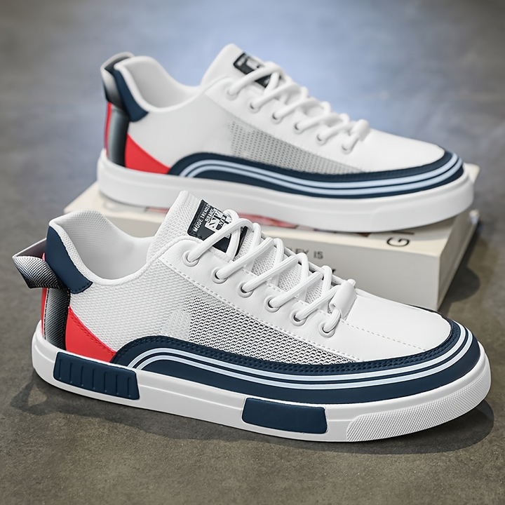 Green men's casual comfort sneakers, perfect for modern everyday style.