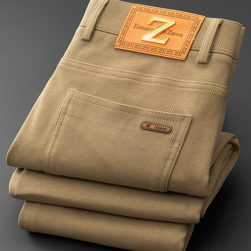 Gray men's tailored fit vault jeans, a modern style choice for comfort and everyday wear.