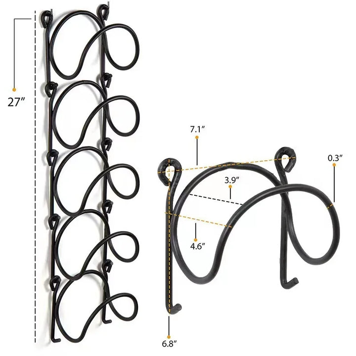 Elegant wrought iron bathroom towel rack organizer. Multi-layer, rustproof, wall-mounted for practical home decor & storage.