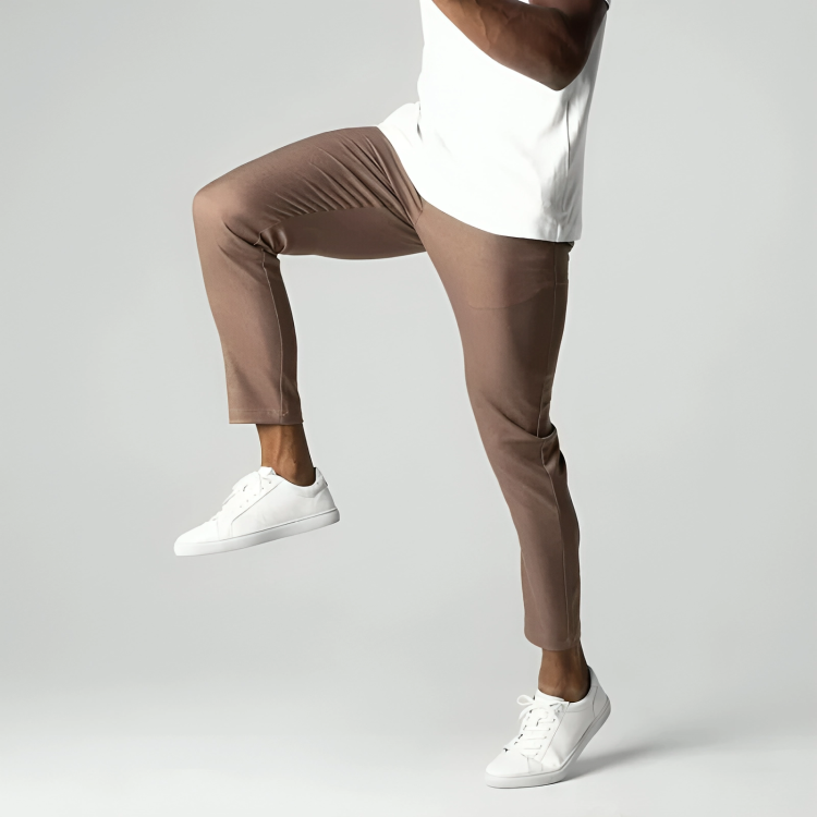 Essential men's slim fit stretch chinos. Comfortable & versatile trousers for casual to smart casual styles.