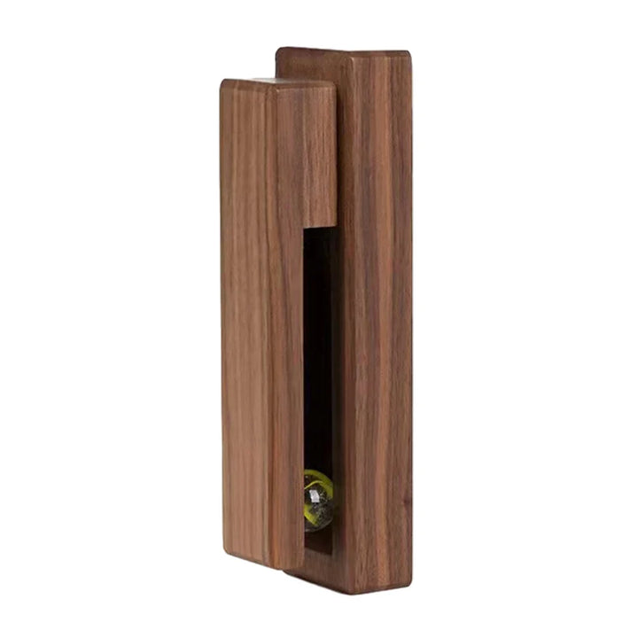 No-drill adhesive wooden towel hook made from natural beech wood, ideal for bathroom or kitchen utility.